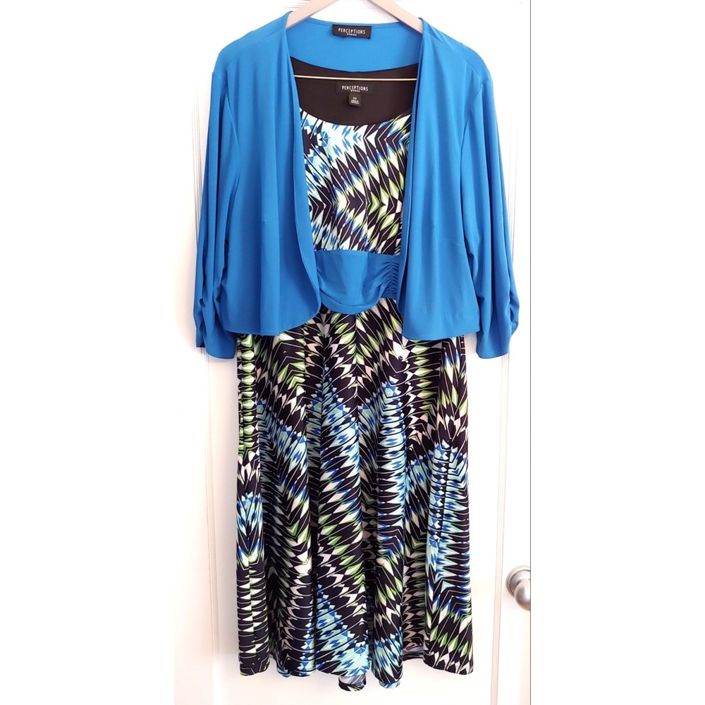 Business Casual Dress W/Jacket - Size 2X